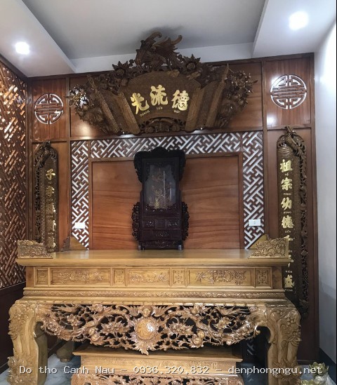 Bàn thờ 1 tầng gỗ tràm 107cm-GT003 tại Hai Bà Trưng tại Đông Anh