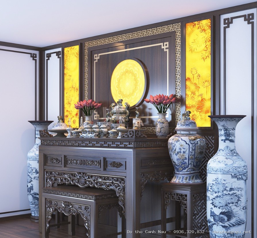 Bàn thờ 3 tầng gỗ tràm 154cm-GT013 tại Hoàng Mai tại Đông Anh