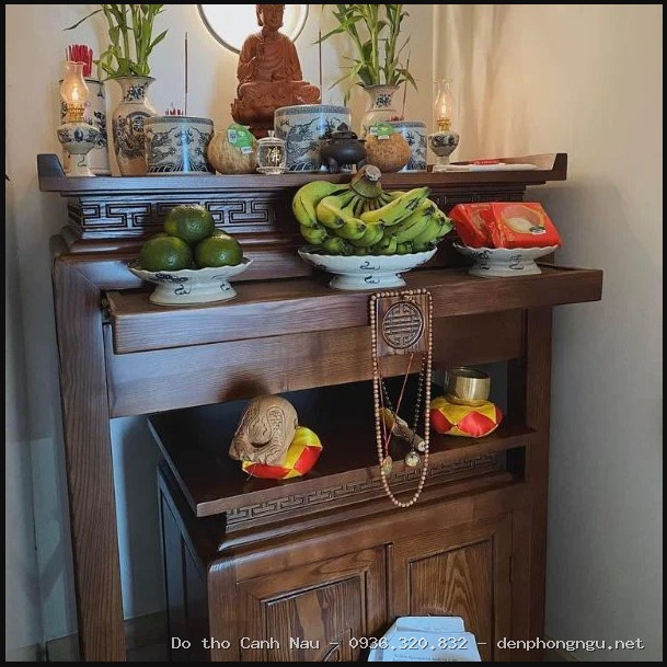 Bàn Thờ Chung Cư Gỗ Công Nghiệp Đẹp Giá Rẻ tại Hoàng Mai