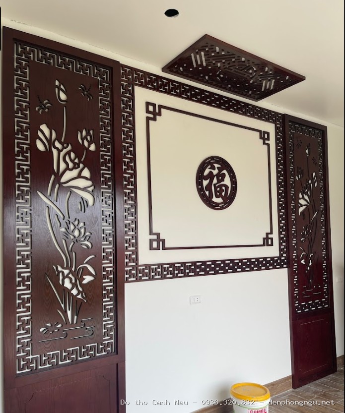 Bàn Thờ Gia Tiên Gõ 3 Tầng - BT15 tại Hai Bà Trưng - Nghệ nhân Sơn Vũ