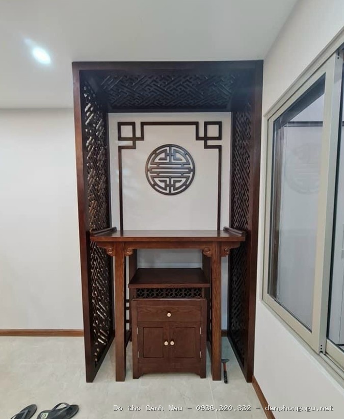 Bàn Thờ Gia Tiên Gỗ Sồi -BT09 tại Tây Hồ Ba Đình