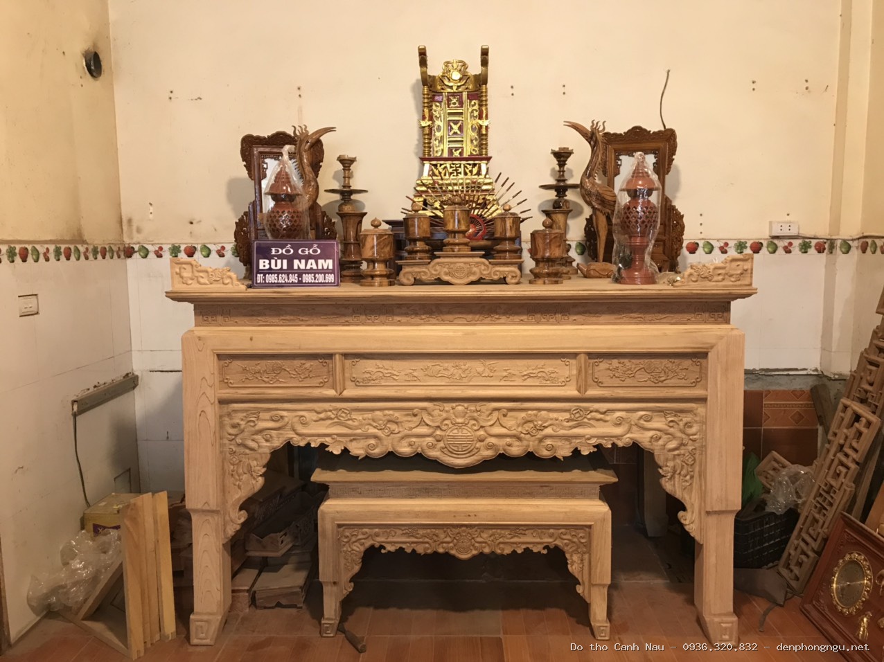 Thiết kế phòng thờ cho không gian nhỏ hẹp tại Hà Đông