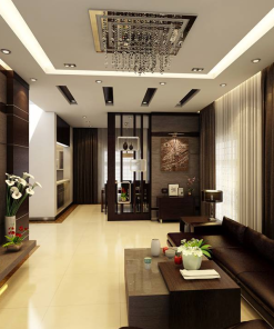 Trần thạch cao kết hợp vách cnc