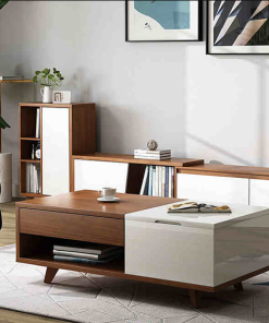 Mẫu bàn trà gỗ công nghiệp