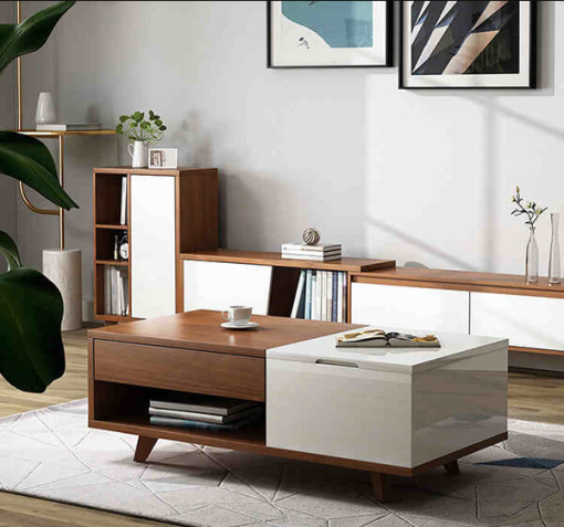 Mẫu bàn trà gỗ công nghiệp