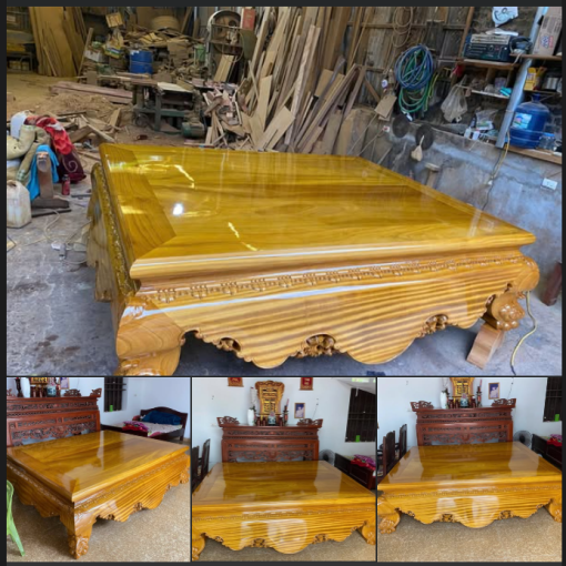 Sập thờ gỗ Dổi