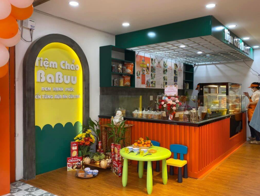 Thiết kế cửa hàng cháo dinh dưỡng