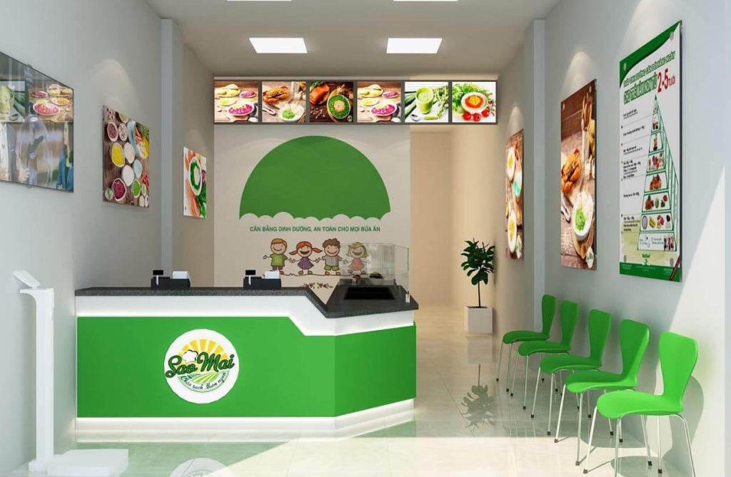 Thiết kế cửa hàng cháo dinh dưỡng