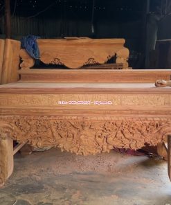 Sập Thờ Cây Nhị Cấp Gỗ Hương Đá Dạ Dày 7p