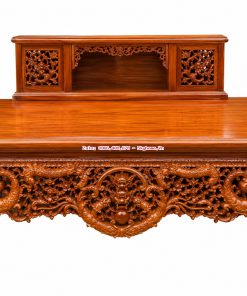 Combo nội thất phòng khách sập gụ tủ chè gỗ gụ Lào thủ công cao cấp