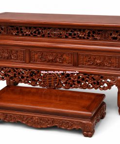 Combo nội thất phòng thờ gỗ gụ Lào tự nhiên cho bác Thắng tại Thái Bình