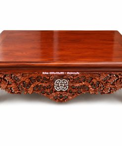 Sập Điểu Quần Mai khảm ốc Singapore gỗ gụ Lào dạ tiền 12 cm liền khối, chân vuông 26 cm