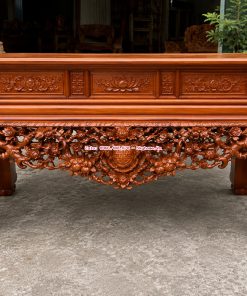 Sập thờ Mai Điểu gỗ gụ Lào tự nhiên chạm khắc thủ công