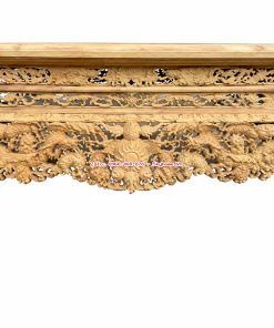 Vua sập thờ Mai Điểu gỗ gụ Lào liền khối dạ 10 phân đục thủ công tinh xảo