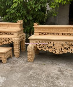 Vua Sập Thờ Nhị Cấp Gỗ Gụ Lào Và Combo Nội Thất Phòng Thờ Cao Cấp Cho Khách Hải Phòng, Hà Nội